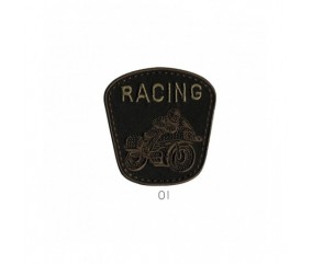 Ecussons Thermocollant Racing 6,5 X 7 cm - Mediac noir sperenza