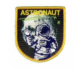 Ecussons Thermocollant Espace 5,5 X 5,5 cm - Mediac astronaute noir sperenza