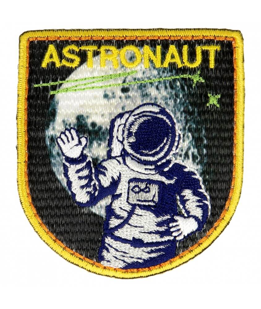 Ecussons Thermocollant Espace 5,5 X 5,5 cm - Mediac astronaute noir sperenza