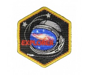 Ecussons Thermocollant Espace 5,5 X 5,5 cm - Mediac explorer noir sperenza