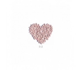 Ecussons Thermocollant Coeur broderie 4 X 4,5 cm - Mediac rose pâle sperenza
