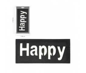 Ecussons Thermocollant Sweet Word 22 X 11 cm - Media happy noir sperenza