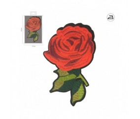 Ecussons Thermocollant Rose 16 X 10 cm - Mediac rouge sperenza