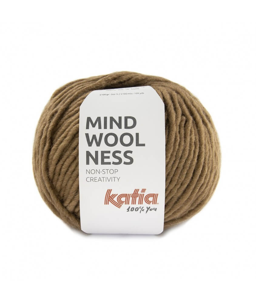 Pelote de laine Mindwoolness - Katia marron sperenza Pelote de laine Mindwoolness - Katia marron sperenza