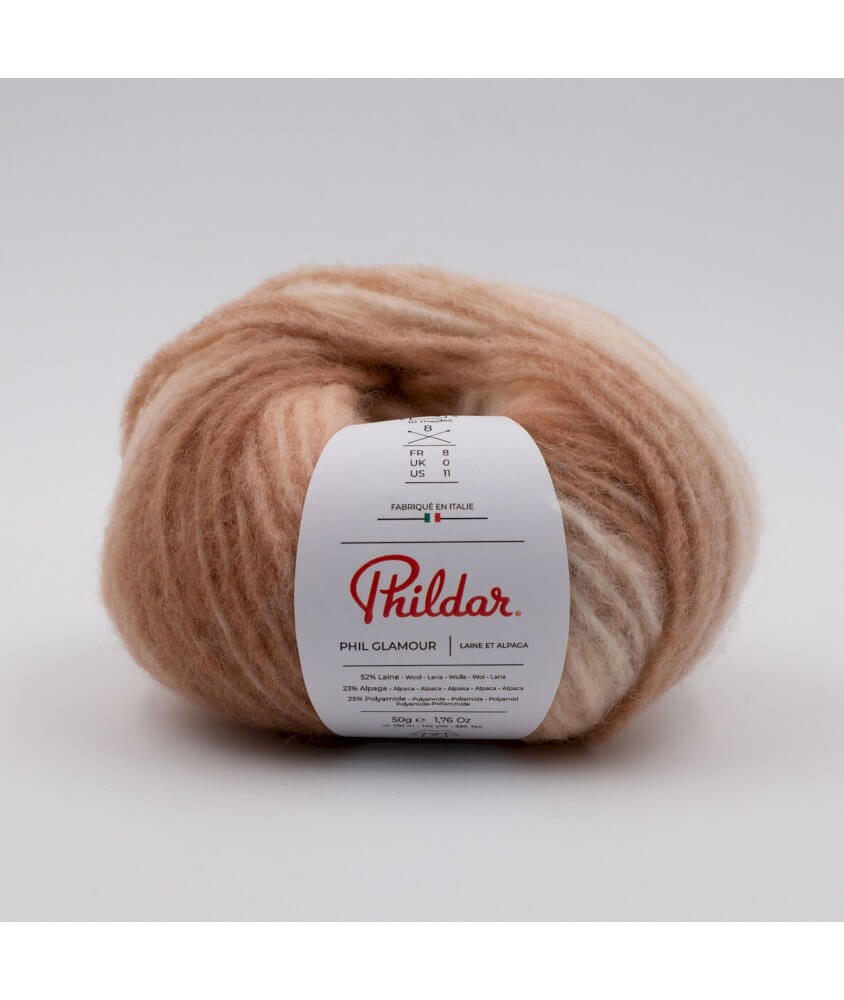 Pelote de laine et Alpaga Phil Glamour - Phildar naturel marron sperenza Pelote de laine et Alpaga Phil Glamour - Phildar naturel marron sperenza