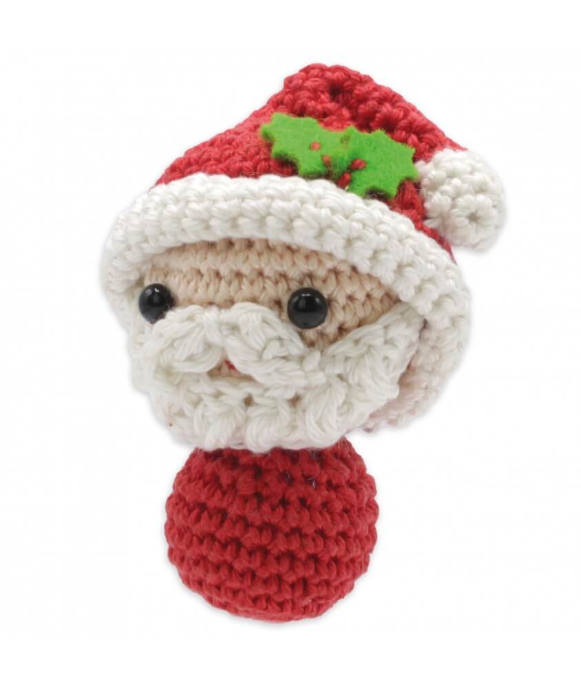 Kit Crochet ornement Mini Père Noël - Amigurumi Hardicraft rouge sperenza