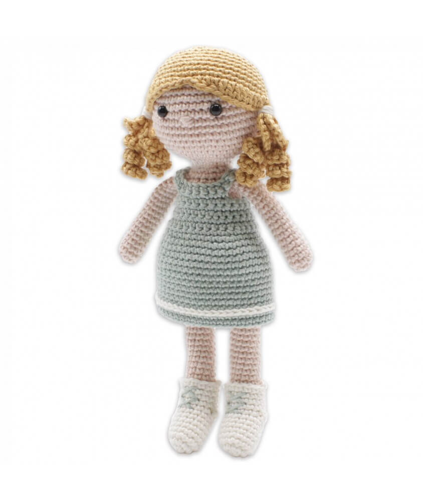 Kit Crochet Girl Britt - Amigurumi Hardicraft BLEU SPERENZA