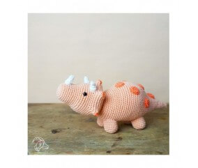 Kit Crochet Triceratops - Amigurumi Hardicraft ROSE SPERENZA