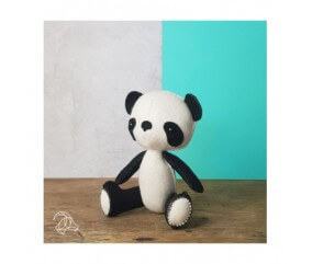 Kit de feutrine Mees le Panda - Hardicraft blanc sperenza