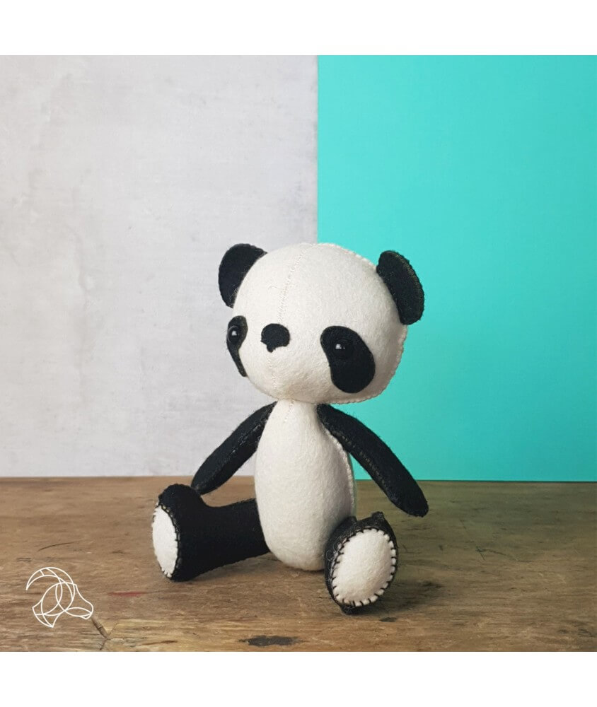Kit de feutrine Mees le Panda - Hardicraft blanc sperenza