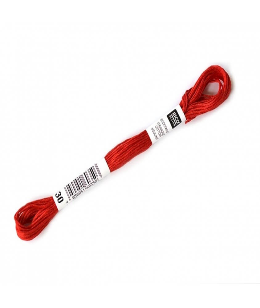 Fil à broder mouliné Uni - Rico Design - Certifié Oeko-Tex rouge 30 sperenza Fil à broder mouliné Uni - Rico Design - Certifié Oeko-Tex rouge 30 sperenza
