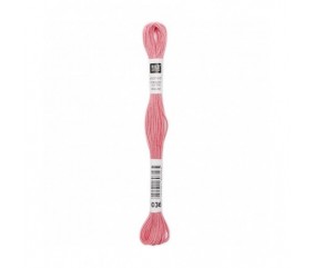 Fil à broder mouliné Uni - Rico Design - Certifié Oeko-Tex rose 36 sperenza