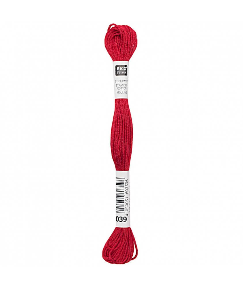 Fil à broder mouliné Uni - Rico Design - Certifié Oeko-Tex rouge 39 sperenza