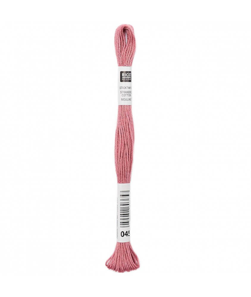Fil à broder mouliné Uni - Rico Design - Certifié Oeko-Tex rose 45 sperenza