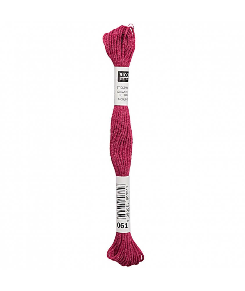 Fil à broder mouliné Uni - Rico Design - Certifié Oeko-Tex rose 61 sperenza Fil à broder mouliné Uni - Rico Design - Certifié Oeko-Tex rose 61 sperenza