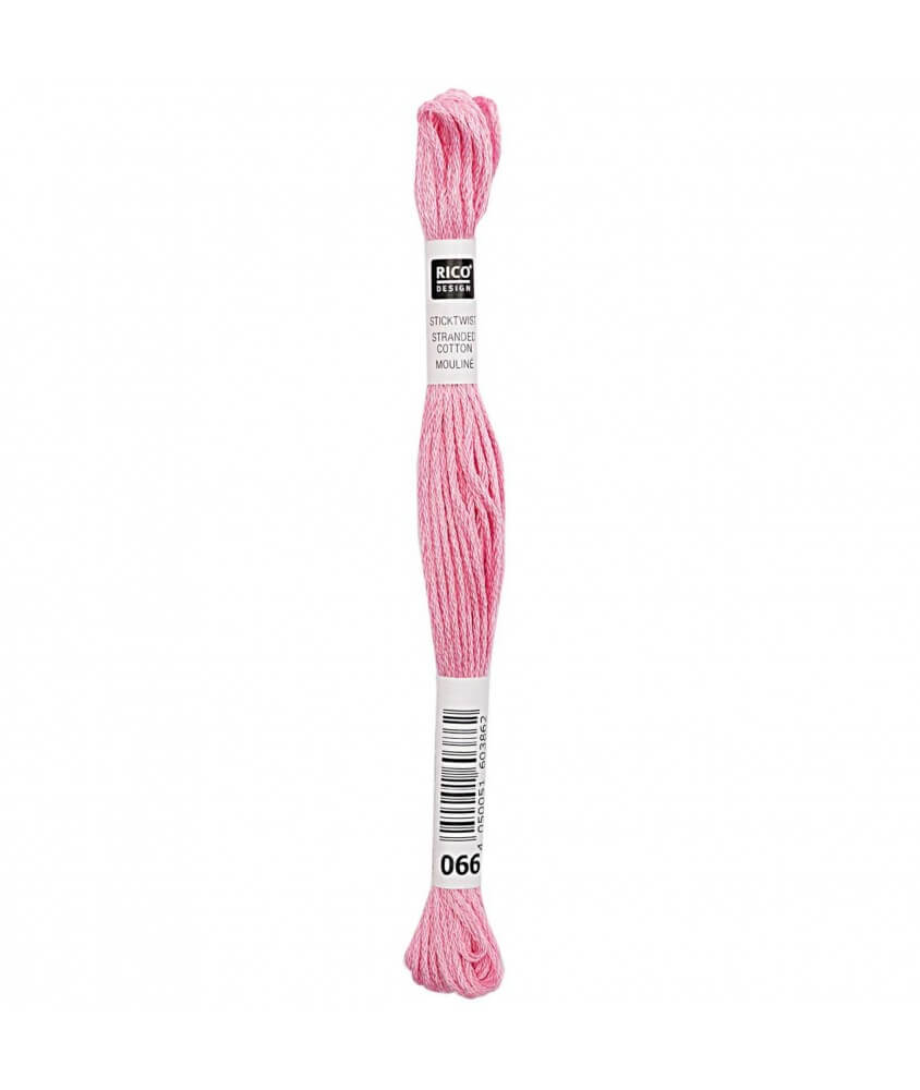 Fil à broder mouliné Uni - Rico Design - Certifié Oeko-Tex rose 66 sperenza