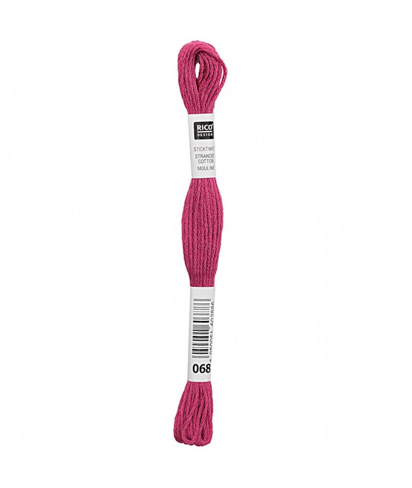 Fil à broder mouliné Uni - Rico Design - Certifié Oeko-Tex rose 68 sperenza Fil à broder mouliné Uni - Rico Design - Certifié Oeko-Tex rose 68 sperenza