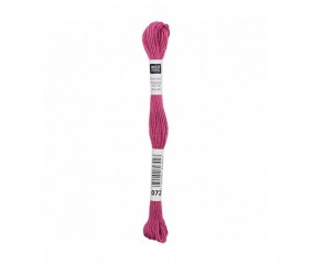 Fil à broder mouliné Uni - Rico Design - Certifié Oeko-Tex rose 72 sperenza