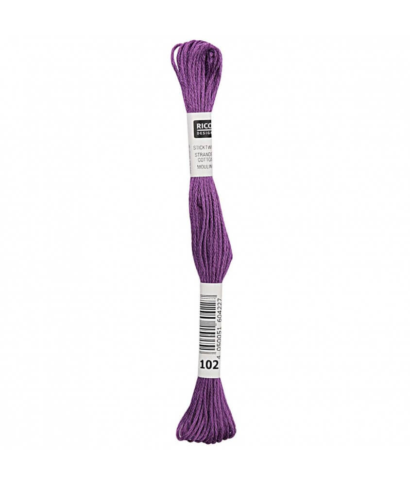 Fil à broder mouliné Uni - Rico Design - Certifié Oeko-Tex violet 102 sperenza
