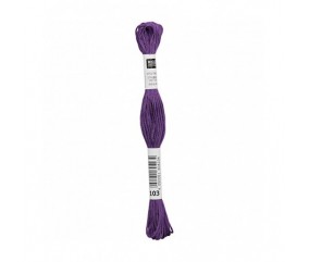Fil à broder mouliné Uni - Rico Design - Certifié Oeko-Tex violet 103 sperenza