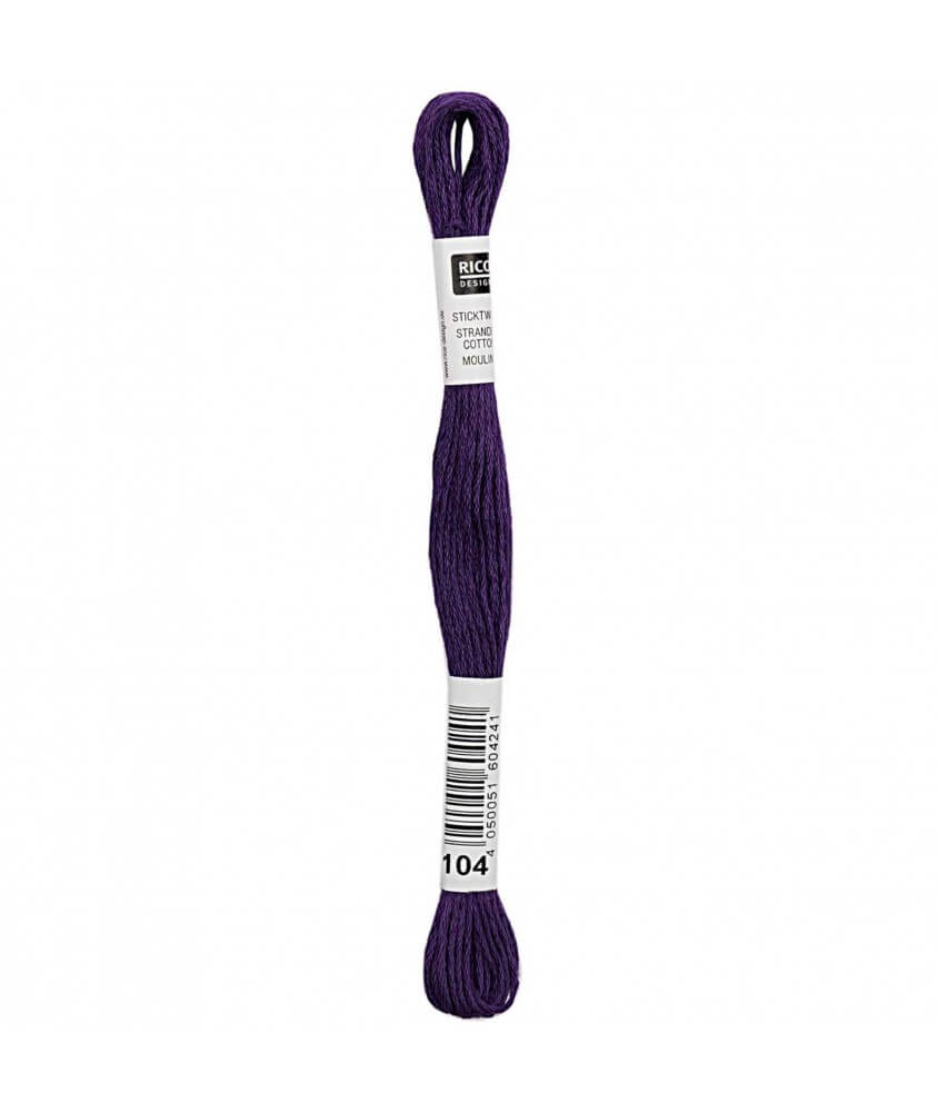 Fil à broder mouliné Uni - Rico Design - Certifié Oeko-Tex violet 104 sperenza Fil à broder mouliné Uni - Rico Design - Certifié Oeko-Tex violet 104 sperenza