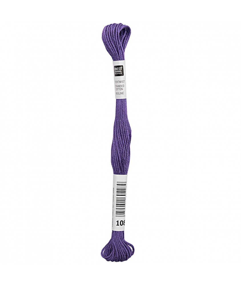 Fil à broder mouliné Uni - Rico Design - Certifié Oeko-Tex violet 108 sperenza Fil à broder mouliné Uni - Rico Design - Certifié Oeko-Tex violet 108 sperenza