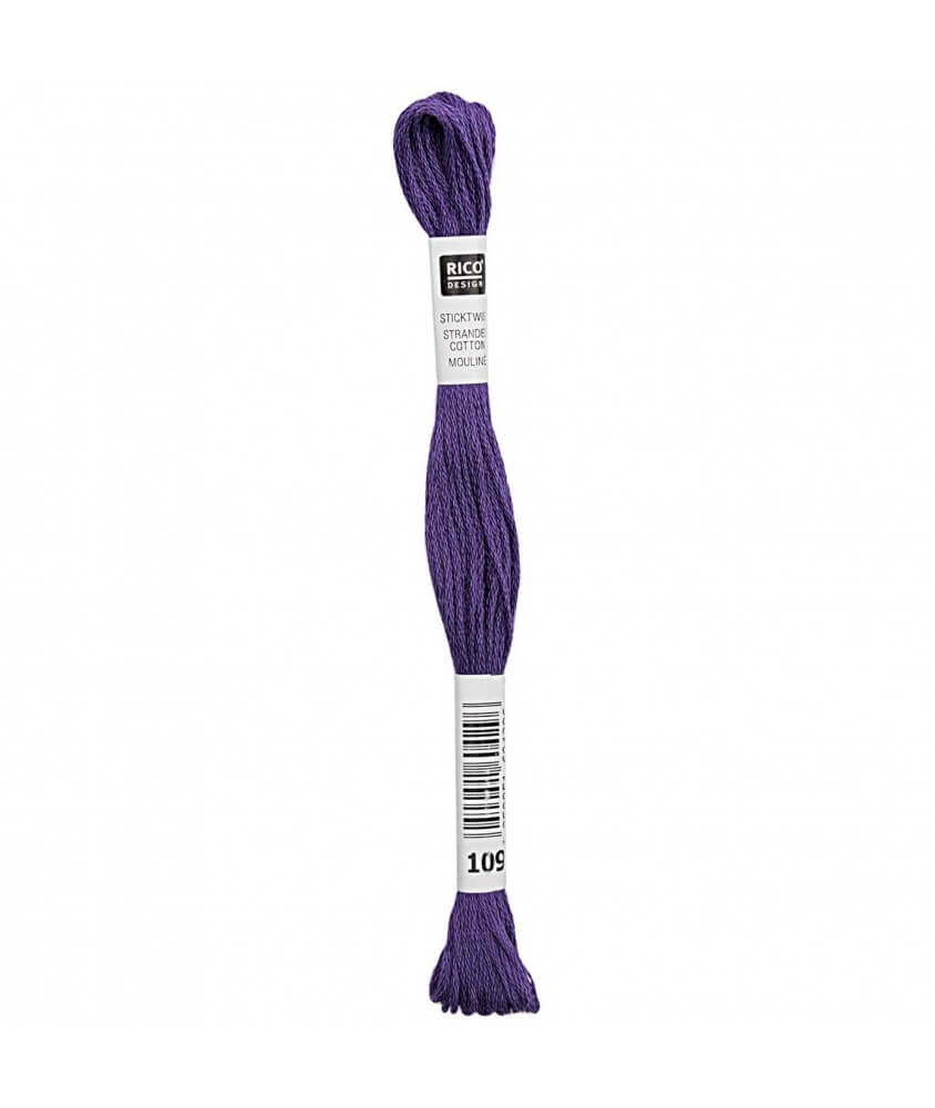 Fil à broder mouliné Uni - Rico Design - Certifié Oeko-Tex violet 109 sperenza Fil à broder mouliné Uni - Rico Design - Certifié Oeko-Tex violet 109 sperenza
