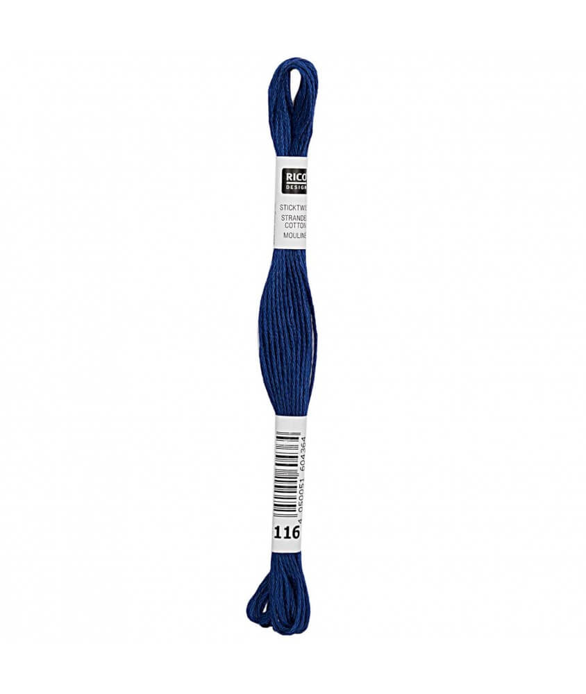Fil à broder mouliné Uni - Rico Design - Certifié Oeko-Tex bleu 116 sperenza Fil à broder mouliné Uni - Rico Design - Certifié Oeko-Tex bleu 116 sperenza