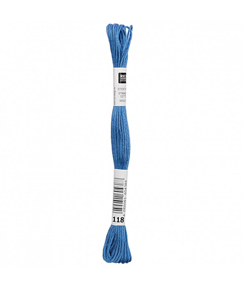 Fil à broder mouliné Uni - Rico Design - Certifié Oeko-Tex bleu 118 sperenza Fil à broder mouliné Uni - Rico Design - Certifié Oeko-Tex bleu 118 sperenza