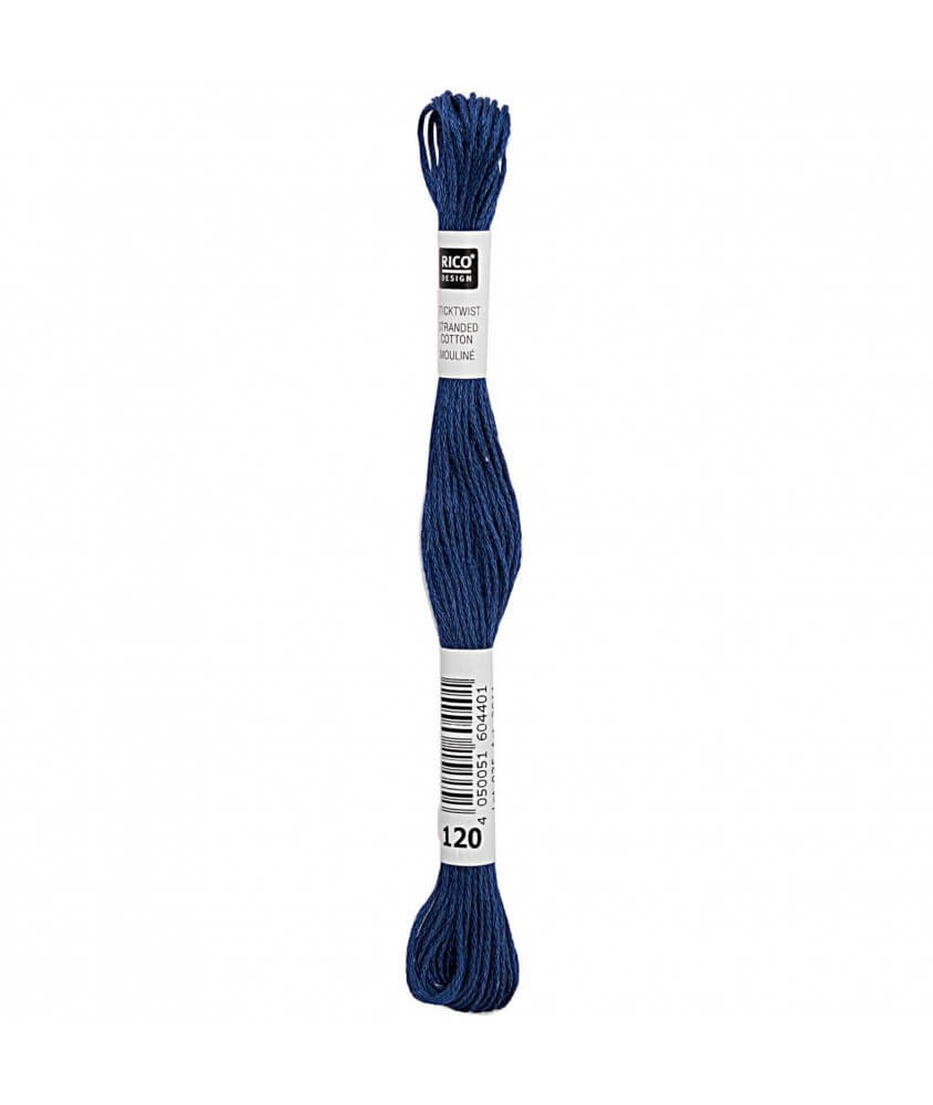 Fil à broder mouliné Uni - Rico Design - Certifié Oeko-Tex bleu 120 sperenza Fil à broder mouliné Uni - Rico Design - Certifié Oeko-Tex bleu 120 sperenza