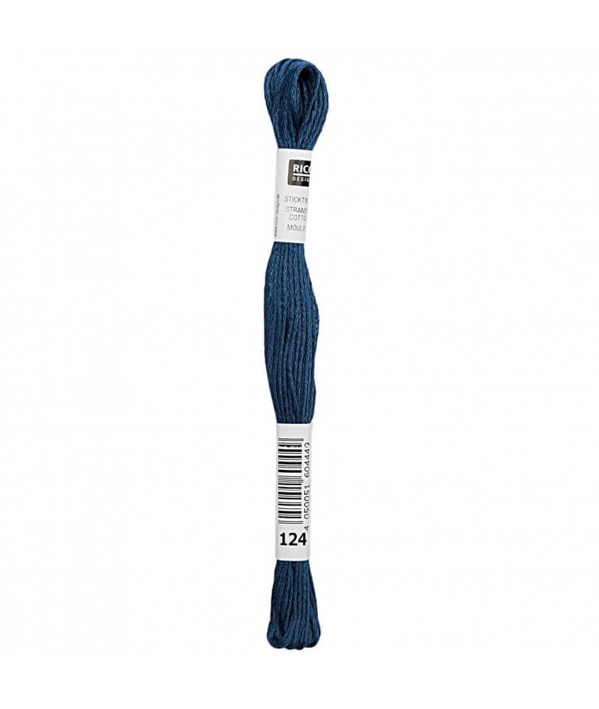 Fil à broder mouliné Uni - Rico Design - Certifié Oeko-Tex bleu 124 sperenza Fil à broder mouliné Uni - Rico Design - Certifié Oeko-Tex bleu 124 sperenza