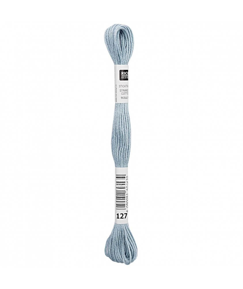 Fil à broder mouliné Uni - Rico Design - Certifié Oeko-Tex bleu 127 sperenza Fil à broder mouliné Uni - Rico Design - Certifié Oeko-Tex bleu 127 sperenza