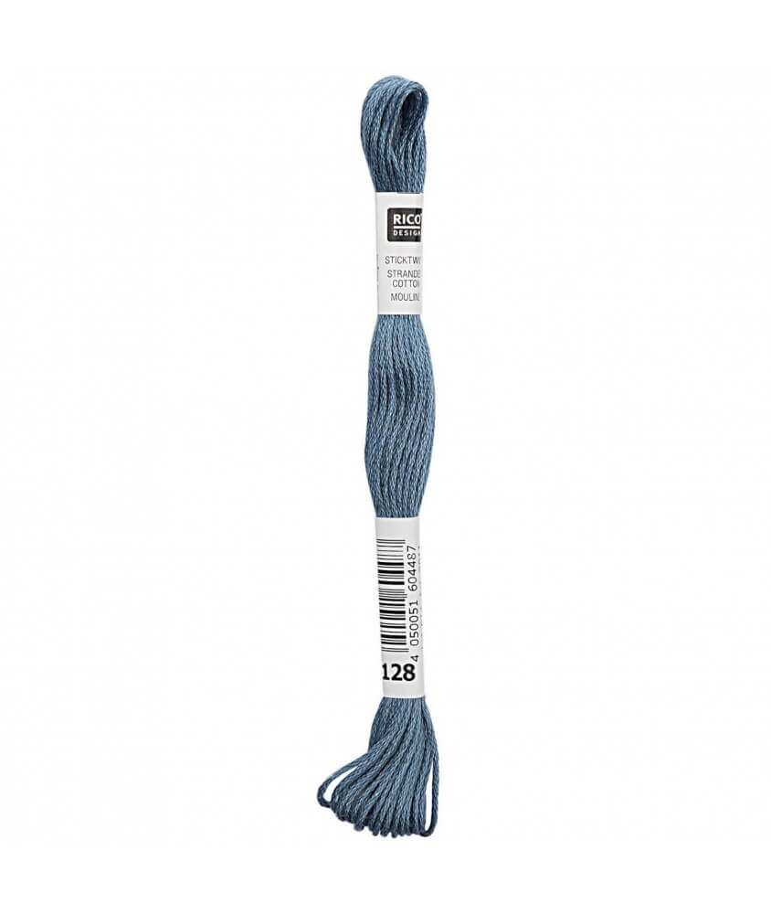 Fil à broder mouliné Uni - Rico Design - Certifié Oeko-Tex bleu 128 sperenza Fil à broder mouliné Uni - Rico Design - Certifié Oeko-Tex bleu 128 sperenza