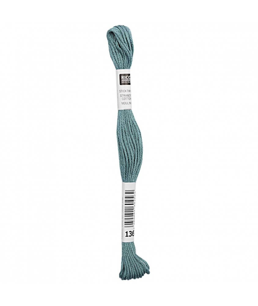 Fil à broder mouliné Uni - Rico Design - Certifié Oeko-Tex bleu 136 sperenza Fil à broder mouliné Uni - Rico Design - Certifié Oeko-Tex bleu 136 sperenza