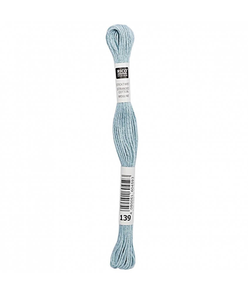 Fil à broder mouliné Uni - Rico Design - Certifié Oeko-Tex bleu 139 sperenza Fil à broder mouliné Uni - Rico Design - Certifié Oeko-Tex bleu 139 sperenza