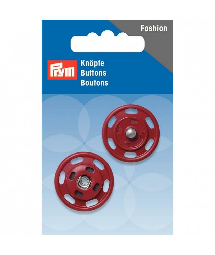 Boutons pressions 25mm rouge - Prym 