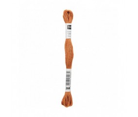 Fil à broder mouliné Uni - Rico Design - Certifié Oeko-Tex orange 268 sperenza