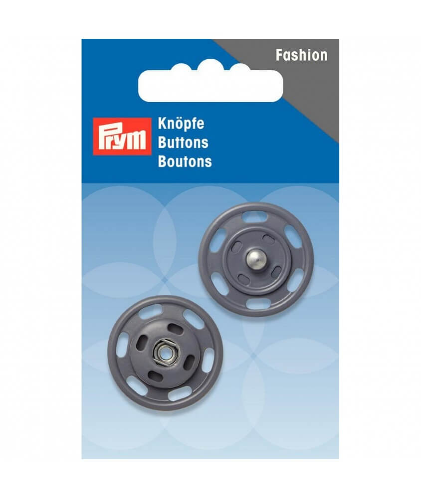 Boutons pressions 25mm gris - Prym