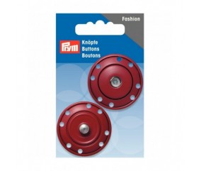 Boutons pressions 35mm rouge - Prym