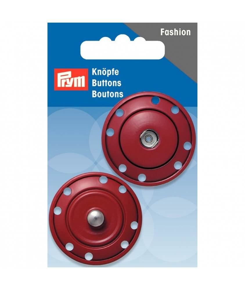Boutons pressions 35mm rouge - Prym
