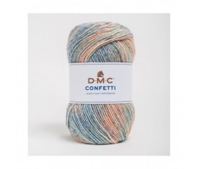 Pelote de laine à tricoter CONFETTI - DMC bleu 51 sperenza