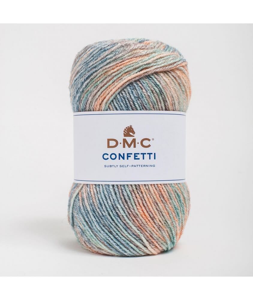 Pelote de laine à tricoter CONFETTI - DMC bleu 51 sperenza