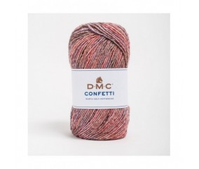 Pelote de laine à tricoter CONFETTI - DMC rouge 554 sperenza