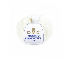 Pelote de laine Merino Essentiel 3 - DMC balnc 950 sperenza