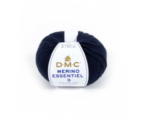 Pelote de laine Merino Essentiel 3 - DMC bleu 952 sperenza