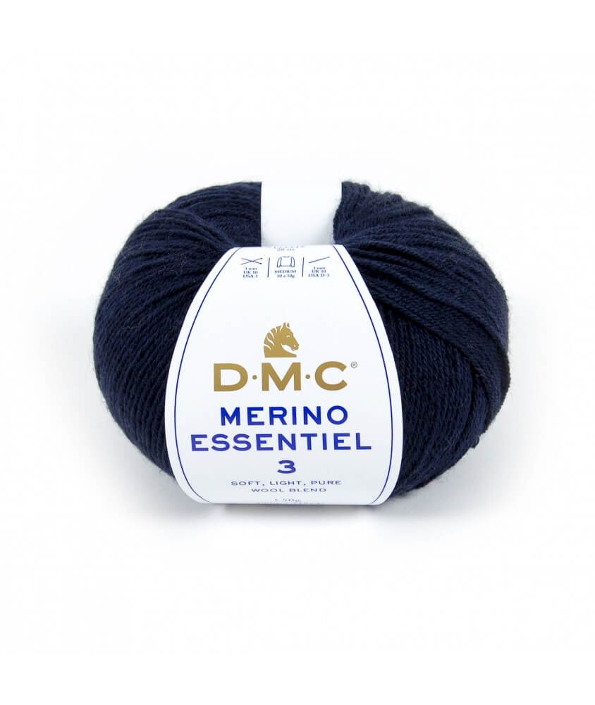 Pelote de laine Merino Essentiel 3 - DMC bleu 952 sperenza Pelote de laine Merino Essentiel 3 - DMC bleu 952 sperenza