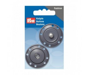 Boutons pressions 35mm gris - Prym