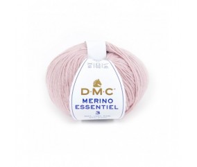 Pelote de laine Merino Essentiel 3 - DMC rose 955 sperenza