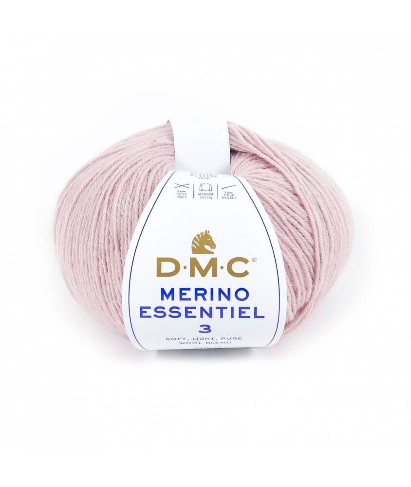 Pelote de laine Merino Essentiel 3 - DMC rose 955 sperenza Pelote de laine Merino Essentiel 3 - DMC rose 955 sperenza