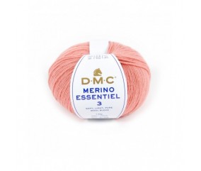Pelote de laine Merino Essentiel 3 - DMC rose 956 sperenza